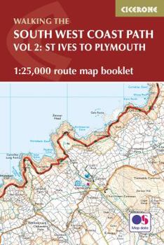 Paperback South West Coast Path Map Booklet - Vol 2: St Ives to Plymou Book