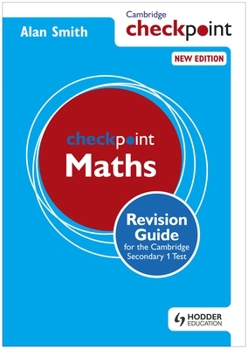 Paperback Cambridge Checkpoint Maths Revision Guide for the Cambridge Secondary 1 Test Book