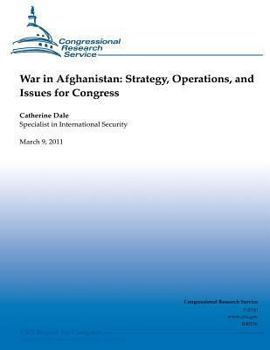 Paperback War in Afghanistan: Strategy, Operations, and Issues for Congress Book