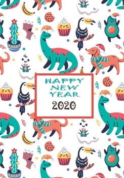 Paperback Happy New Year 2020: Mixed Animals Pattern Book