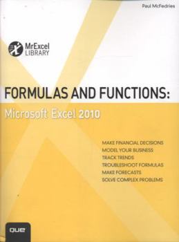 Paperback Formulas and Functions: Microsoft Excel 2010 Book