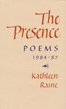 Hardcover The Presence: Poems, 1984-87 Book