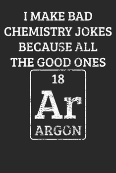 Paperback Notebook: Chemistry Teacher Student Dot Grid 6x9 120 Pages Book