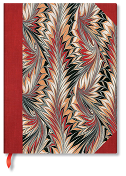 Misc. Rubedo Ultra Lined Hardcover Journal, 144pg, 120gsm by Paperblanks (Cockerell Marbled Paper) Book