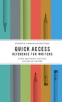 Paperback Exercise Booklet for Quick Access: Reference for Writers, Fourth Canadian Edition Book