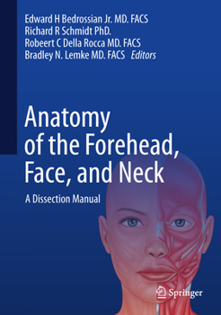 Hardcover Anatomy of the Forehead, Face, and Neck: A Dissection Manual Book