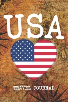 USA: 6x9 Travel planner I Road trip planner I Dot grid journal I Travel notebook I Travel diary I Pocket journal I Gift for Backpacker