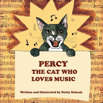 Paperback Percy the Cat Who Loves Music Book