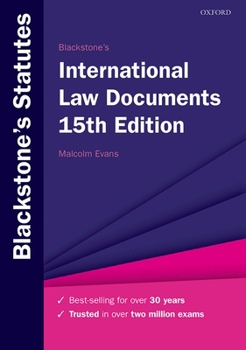 Paperback Blackstone's International Law Documents Book