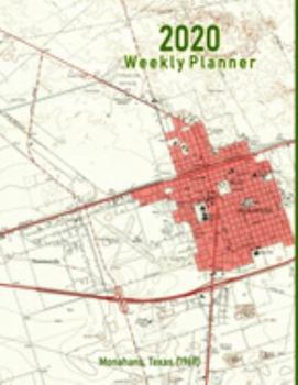 Paperback 2020 Weekly Planner: Monahans, Texas (1969): Vintage Topo Map Cover Book