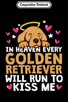 Paperback Composition Notebook: Golden Retriever Angel With Halo And Pink Hearts Journal/Notebook Blank Lined Ruled 6x9 100 Pages Book