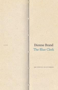 Paperback The Blue Clerk: Ars Poetica in 59 Versos Book