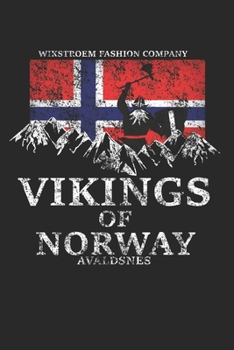Paperback Wikstroem - Notes: Vikings of Norway Avaldsnes used look - Notebook 6x9 dot grid Book