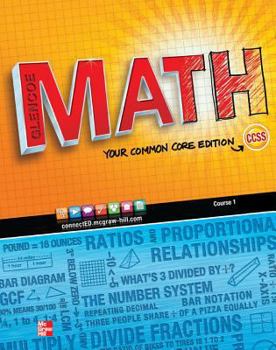 Paperback Glencoe Math, Course 1, Student Edition, Volume 1 Book