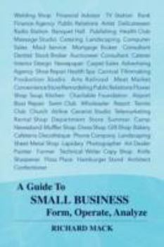 Paperback A Guide to Small Business Form, Operate, Analyze Book