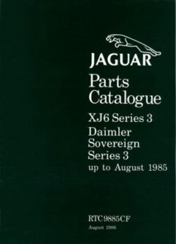 Paperback Jaguar Xj6 Ser 3 Daimler Parts Book