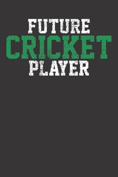 Notebook: Cricket Vintage Future Player Gift Cool Dot Grid 6x9 120 Pages