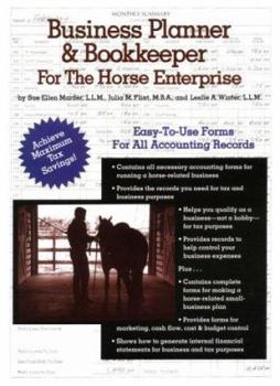 Paperback Business Planner & Bookkeeper for the Horse Enterprise Book