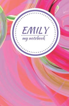 Paperback Emily - Personalised Journal/Diary/Notebook - Pretty Girl/Women's Gift - Great Christmas Stocking/Party Bag Filler - 100 lined pages (Pink Swirl) Book