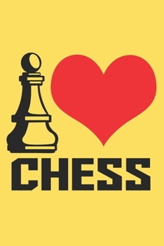 i heart chess: 6x9 inch | lined | ruled paper | notebook | notes