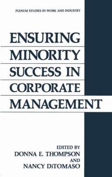 Paperback Ensuring Minority Success in Corporate Management Book