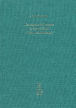 Hardcover Grammaire de l'Ormuri de Baraki-Barak (Logar, Afghanistan) [French] Book