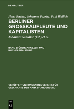 Hardcover Übergangszeit und Hochkapitalismus [German] Book