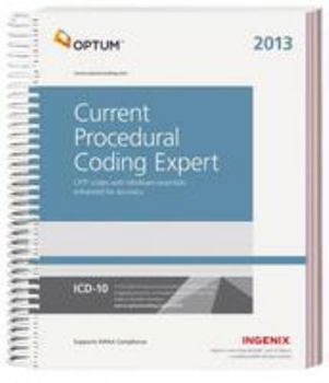 Spiral-bound Current Procedural Coding Expert 2013 Book