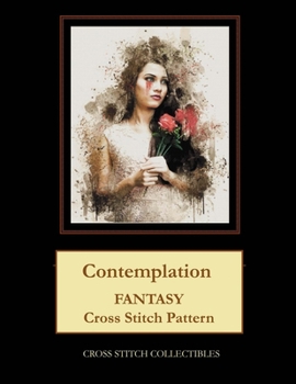 Paperback Contemplation: Fantasy Cross Stitch Pattern [Large Print] Book