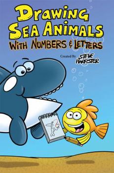 Paperback Drawing Sea Animals With Numbers & Letters Book