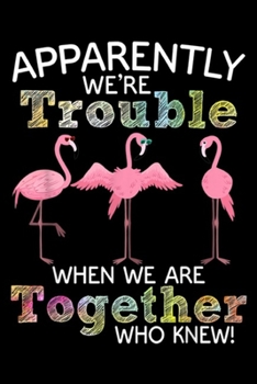 Apparently We're Trouble When We Are Together who knew!: Apparently We're Trouble When We are Together Flamingo Funny  Journal/Notebook Blank Lined Ruled 6x9 100 Pages