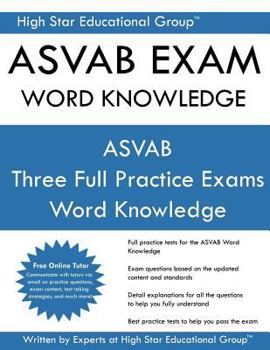 Paperback ASVAB Exam Word Knowledge: Free Online Tutoring ASVAB Word Knowledge Book