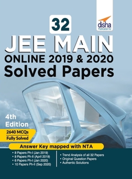 Paperback 32 JEE Main Online 2019 & 2020 Solved Papers 4th Edition Book