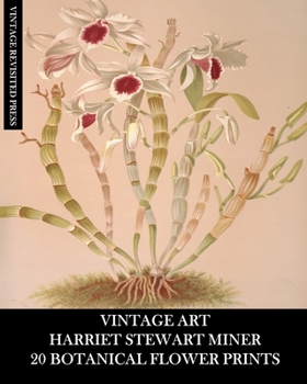 Paperback Vintage Art: Harriet Stewart Miner: 20 Botanical Flower Prints: Orchid Ephemera for Framing, Home Decor and Collages Book