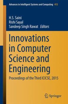 Paperback Innovations in Computer Science and Engineering: Proceedings of the Third Icicse, 2015 Book