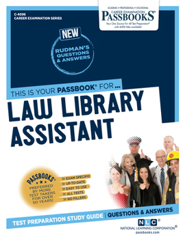 Paperback Law Library Assistant (C-4096): Passbooks Study Guide Volume 4096 Book