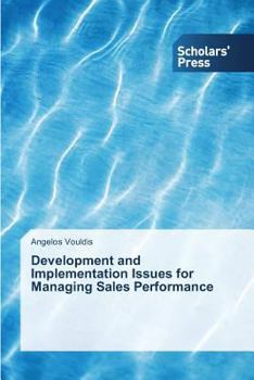 Paperback Development and Implementation Issues for Managing Sales Performance Book