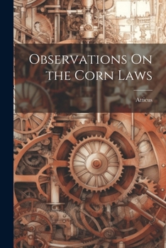 Paperback Observations On the Corn Laws Book