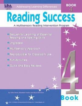 Hardcover Reading Success 4: A Multisensory Reading Intervention Program Book