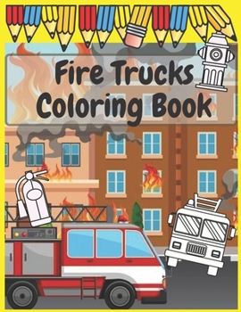 Paperback Fire Trucks Coloring Book