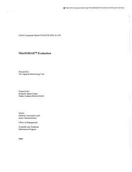 Paperback Minisodar(trademark) Evaluation Book