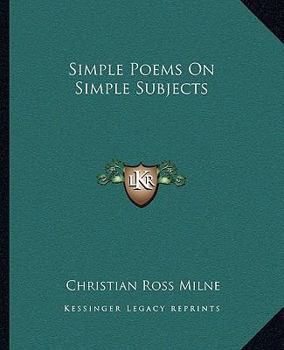 Paperback Simple Poems On Simple Subjects Book