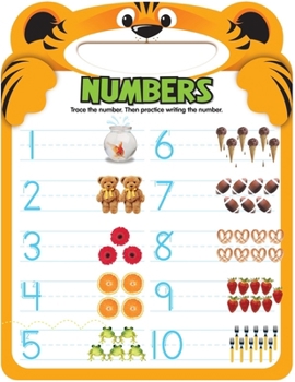 Board book Numbers 1-15: Shaped Write and Erase Board Book