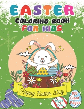 Paperback Easter Coloring Book For Kids: 50 Unique Easter Designs that makes your Easter holiday even more awsome Book
