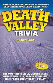 Paperback Death Valley Trivia Book