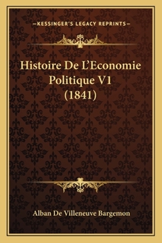 Paperback Histoire De L'Economie Politique V1 (1841) [French] Book