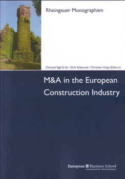 Paperback M&A in the European Construction Industry Book
