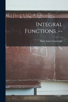 Paperback Integral Functions. -- Book