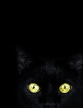 Paperback Black Paper Notebook: Black Cat Notebook Paper Book For Use With Gel Pens - Reverse Color Journal With Black Pages - Green Cat Eyes - Colleg Book