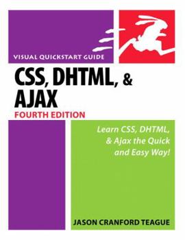 Paperback CSS, DHTML, & Ajax: Visual QuickStart Guide Book